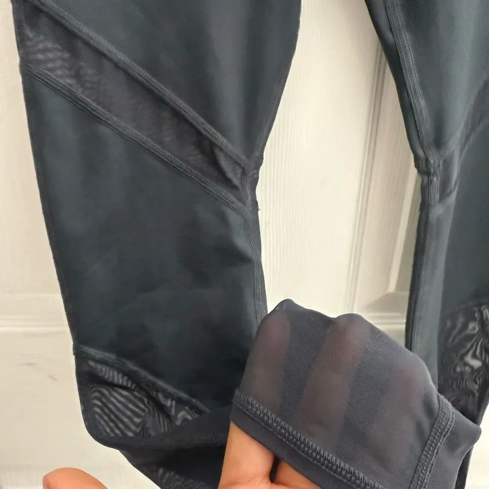 Alo Yoga Sheila high waisted mesh contrast leggings size small